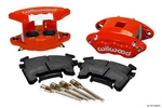 D154 Front Caliper Kits - Red Powder Coat Caliper